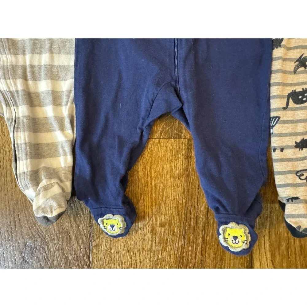Baby Boy 0/3 Months Footed Sleepers Outfits Cotton‎ Pajamas Clothes Lot Bundle